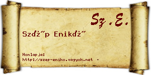 Szép Enikő névjegykártya
